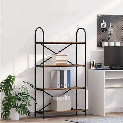 vidaXL Bücherregal Altholz 80 x 30 x 146 cm Holzwerkstoff - Braun vidaXL Bücherregal Altholz 80 x 30 x 146 cm Holzwerkstoff - Braun