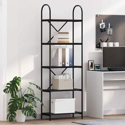 vidaXL Bücherregal Schwarz Eichen-Optik 60 x 30 x 183 cm Holzwerkstoff - Schwarz vidaXL Bücherregal Schwarz Eichen-Optik 60 x 30 x 183 cm Holzwerkstoff - Schwarz