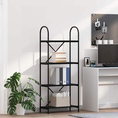 vidaXL Bücherregal Schwarz Eichen-Optik 60 x 30 x 146 cm Holzwerkstoff - Schwarz vidaXL Bücherregal Schwarz Eichen-Optik 60 x 30 x 146 cm Holzwerkstoff - Schwarz