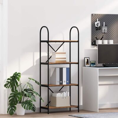 vidaXL Bücherregal Altholz 60 x 30 x 146 cm Holzwerkstoff - Braun vidaXL Bücherregal Altholz 60 x 30 x 146 cm Holzwerkstoff - Braun