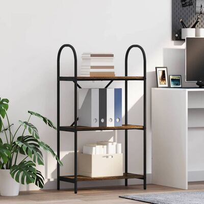 vidaXL Bücherregal Geräucherte Eiche 60 x 30 x 109 cm Holzwerkstoff - Braun vidaXL Bücherregal Geräucherte Eiche 60 x 30 x 109 cm Holzwerkstoff - Braun