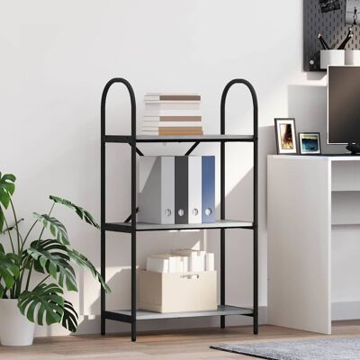 vidaXL Bücherregal Graues Sonoma 60 x 30 x 109 cm Holzwerkstoff - Grau vidaXL Bücherregal Graues Sonoma 60 x 30 x 109 cm Holzwerkstoff - Grau
