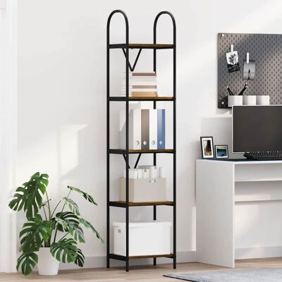 vidaXL Bücherregal Geräucherte Eiche 40 x 30 x 183 cm Holzwerkstoff - Braun vidaXL Bücherregal Geräucherte Eiche 40 x 30 x 183 cm Holzwerkstoff - Braun