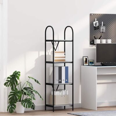 vidaXL Bücherregal Graues Sonoma 40 x 30 x 146 cm Holzwerkstoff - Grau vidaXL Bücherregal Graues Sonoma 40 x 30 x 146 cm Holzwerkstoff - Grau