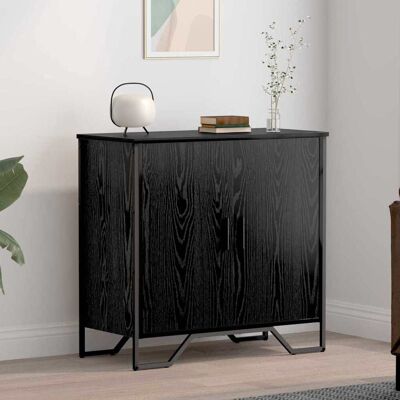 vidaXL Sideboard Schwarz Eichen-Optik 78 x 35 x 74.5 cm - Schwarz vidaXL Sideboard Schwarz Eichen-Optik 78 x 35 x 74.5 cm - Schwarz