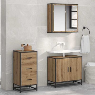 vidaXL Sideboard Artisan-Eiche 35,5 x 35 x 76 cm - Braun vidaXL Sideboard Artisan-Eiche 35,5 x 35 x 76 cm - Braun