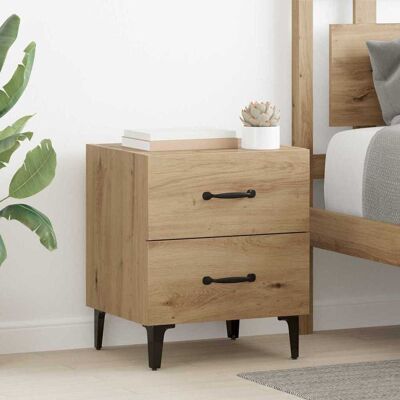 vidaXL Bettschrank Artisan-Eiche 40 x 35 x 47,5 cm Holzwerkstoff - Braun vidaXL Bettschrank Artisan-Eiche 40 x 35 x 47,5 cm Holzwerkstoff - Braun
