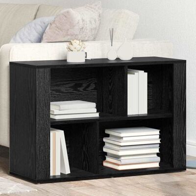 vidaXL Sideboard Schwarz Eichen-Optik 80 x 30 x 53 cm Holzwerkstoff - Schwarz vidaXL Sideboard Schwarz Eichen-Optik 80 x 30 x 53 cm Holzwerkstoff - Schwarz