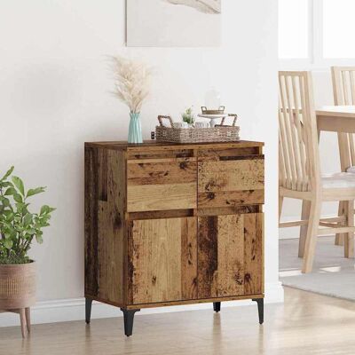 vidaXL Sideboard Altholz 60 x 35 x 70 cm Verbundholz und Eisen - Braun vidaXL Sideboard Altholz 60 x 35 x 70 cm Verbundholz und Eisen - Braun