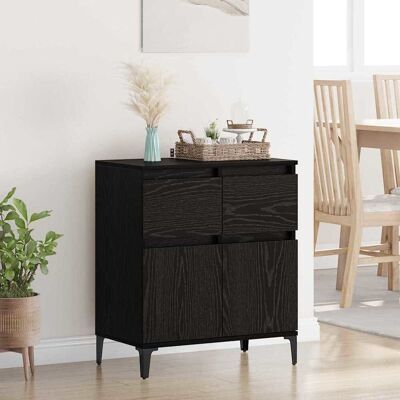 vidaXL Sideboard mit Schubladen Schwarz Eichen-Optik 60 x 35 x 70 cm - Schwarz vidaXL Sideboard mit Schubladen Schwarz Eichen-Optik 60 x 35 x 70 cm - Schwarz