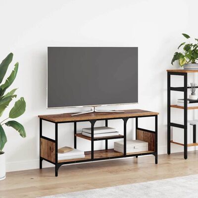 vidaXL TV-Schränk Altholz 100 x 35 x 45 cm Verbundholz und Eisen - Braun vidaXL TV-Schränk Altholz 100 x 35 x 45 cm Verbundholz und Eisen - Braun