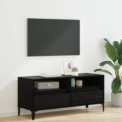 vidaXL TV-Schränk Schwarz Eichen-Optik 100 x 34,5 x 44,5 cm - Schwarz vidaXL TV-Schränk Schwarz Eichen-Optik 100 x 34,5 x 44,5 cm - Schwarz