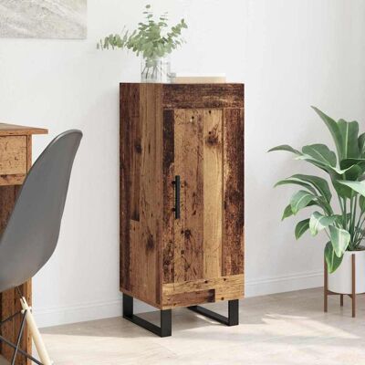 vidaXL Sideboard Altholz 34,5 x 34 x 90 cm Verbundholz und Eisen - Braun vidaXL Sideboard Altholz 34,5 x 34 x 90 cm Verbundholz und Eisen - Braun