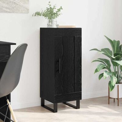 vidaXL Sideboard Schwarz Eichen-Optik 34,5 x 34 x 90 cm - Schwarz vidaXL Sideboard Schwarz Eichen-Optik 34,5 x 34 x 90 cm - Schwarz