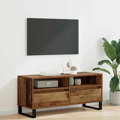vidaXL TV-Schränk Altholz 100 x 34,5 x 44,5 cm Verbundholz und Eisen - Braun vidaXL TV-Schränk Altholz 100 x 34,5 x 44,5 cm Verbundholz und Eisen - Braun