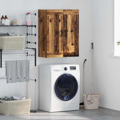 vidaXL Wandschrank Altholz 69,5 x 34 x 90 cm Holzwerkstoff - Braun vidaXL Wandschrank Altholz 69,5 x 34 x 90 cm Holzwerkstoff - Braun