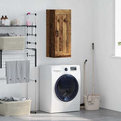 vidaXL Wandschrank Altholz 34,5 x 34 x 90 cm Holzwerkstoff - Braun vidaXL Wandschrank Altholz 34,5 x 34 x 90 cm Holzwerkstoff - Braun