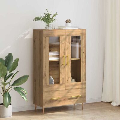 vidaXL Highboard mit Schubladen Artisan-Eiche 69,5 x 31 x 115 cm - Braun vidaXL Highboard mit Schubladen Artisan-Eiche 69,5 x 31 x 115 cm - Braun
