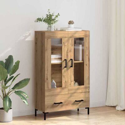 vidaXL Highboard Artisan-Eiche 69,5 x 31 x 115 cm Holzwerkstoff - Braun vidaXL Highboard Artisan-Eiche 69,5 x 31 x 115 cm Holzwerkstoff - Braun