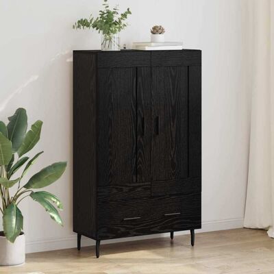 vidaXL Highboard Schwarz Eichen-Optik 69,5 x 31 x 115 cm Holzwerkstoff - Schwarz vidaXL Highboard Schwarz Eichen-Optik 69,5 x 31 x 115 cm Holzwerkstoff - Schwarz