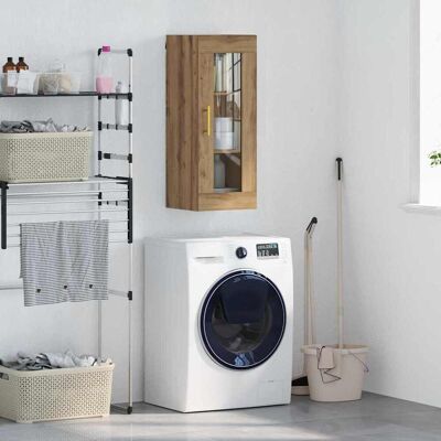 vidaXL Wandschrank Artisan-Eiche 34,5 x 34 x 90 cm - Braun vidaXL Wandschrank Artisan-Eiche 34,5 x 34 x 90 cm - Braun