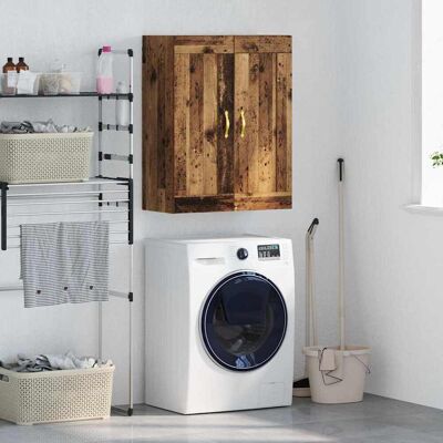 vidaXL Wandschrank Altholz 69,5 x 34 x 90 cm Holzwerkstoff - Braun vidaXL Wandschrank Altholz 69,5 x 34 x 90 cm Holzwerkstoff - Braun