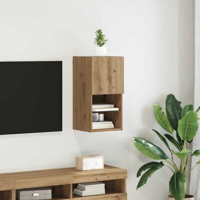 vidaXL Wandmontierter TV-Schrank Artisan-Eiche 30,5 x 30 x 60 cm - Braun vidaXL Wandmontierter TV-Schrank Artisan-Eiche 30,5 x 30 x 60 cm - Braun