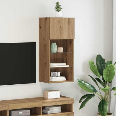 vidaXL Wandmontierter TV-Schrank Artisan-Eiche 40.5 x 30 x 90 cm - Braun vidaXL Wandmontierter TV-Schrank Artisan-Eiche 40.5 x 30 x 90 cm - Braun