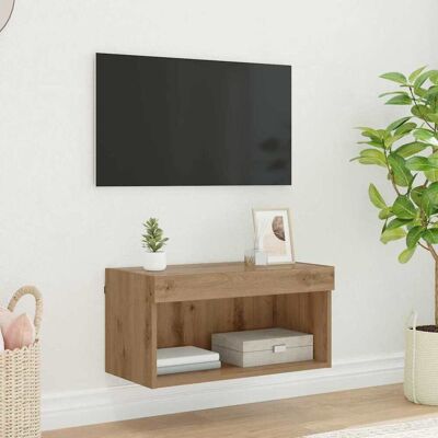 vidaXL TV-Schrankset Artisan-Eiche 60 x 30 x 30 cm Holzwerkstoff - Braun vidaXL TV-Schrankset Artisan-Eiche 60 x 30 x 30 cm Holzwerkstoff - Braun