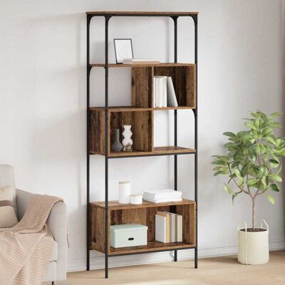 vidaXL Bücherregal Altholz 76 x 33 x 188,5 cm Holzwerkstoff - Braun vidaXL Bücherregal Altholz 76 x 33 x 188,5 cm Holzwerkstoff - Braun