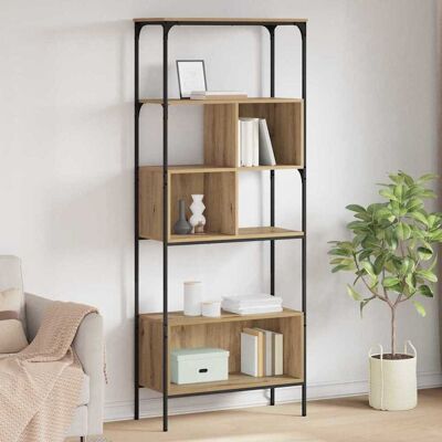 vidaXL Bücherregal Artisan-Eiche 76 x 33 x 188,5 cm Holzwerkstoff - Braun vidaXL Bücherregal Artisan-Eiche 76 x 33 x 188,5 cm Holzwerkstoff - Braun