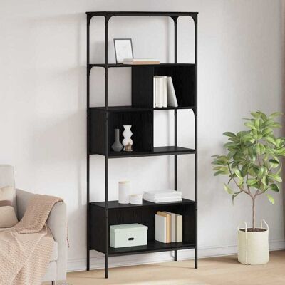 vidaXL Bücherregal Schwarz Eichen-Optik 76 x 33 x 188,5 cm - Schwarz vidaXL Bücherregal Schwarz Eichen-Optik 76 x 33 x 188,5 cm - Schwarz