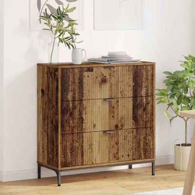 vidaXL Sideboard Altholz 79,5 x 33 x 82 cm Holzwerkstoff - Braun vidaXL Sideboard Altholz 79,5 x 33 x 82 cm Holzwerkstoff - Braun