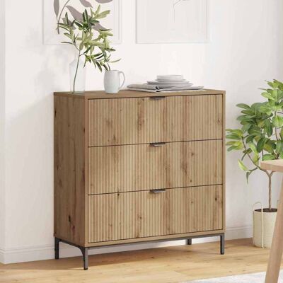 vidaXL Sideboard Artisan-Eiche 79,5 x 33 x 82 cm Holzwerkstoff - Braun vidaXL Sideboard Artisan-Eiche 79,5 x 33 x 82 cm Holzwerkstoff - Braun