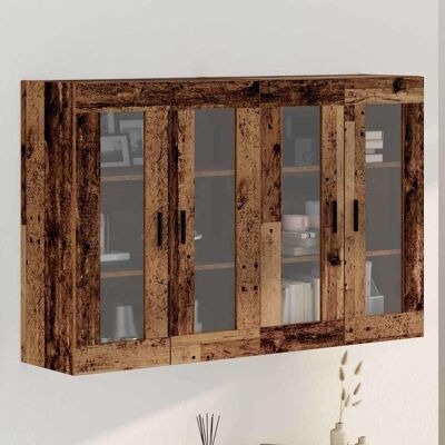 vidaXL Wandmontierte Schränke 2 pcs Altholz 69,5 x 34 x 90 cm - Braun vidaXL Wandmontierte Schränke 2 pcs Altholz 69,5 x 34 x 90 cm - Braun