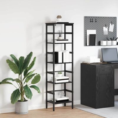 vidaXL Bücherregal Schwarz Eichen-Optik 40 x 29,5 x 149 cm - Schwarz vidaXL Bücherregal Schwarz Eichen-Optik 40 x 29,5 x 149 cm - Schwarz