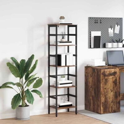 vidaXL Bücherregal Geräucherte Eiche 40 x 29,5 x 149 cm Holzwerkstoff - Braun vidaXL Bücherregal Geräucherte Eiche 40 x 29,5 x 149 cm Holzwerkstoff - Braun