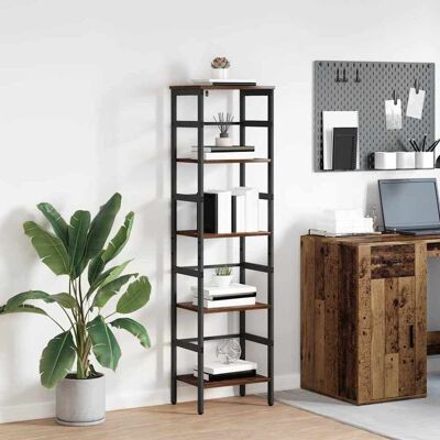 vidaXL Bücherregal Altholz 40 x 29,5 x 149 cm Holzwerkstoff - Braun vidaXL Bücherregal Altholz 40 x 29,5 x 149 cm Holzwerkstoff - Braun