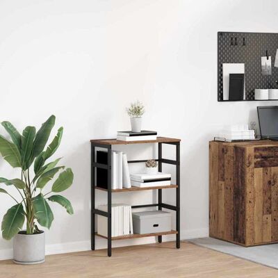 vidaXL Bücherregal Altholz 60 x 29,5 x 81 cm Holzwerkstoff - Braun vidaXL Bücherregal Altholz 60 x 29,5 x 81 cm Holzwerkstoff - Braun