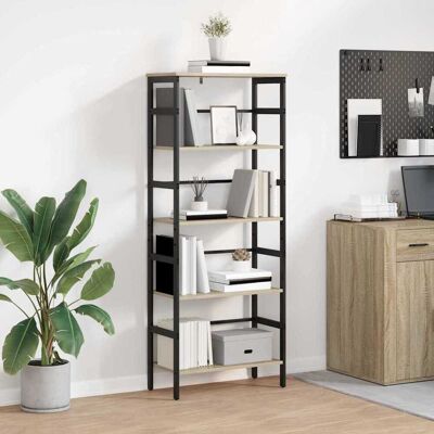 vidaXL Bücherregal Sonoma-Eiche 60 x 29,5 x 149 cm Holzwerkstoff - Braun vidaXL Bücherregal Sonoma-Eiche 60 x 29,5 x 149 cm Holzwerkstoff - Braun