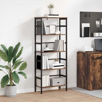 vidaXL Bücherregal Geräucherte Eiche 60 x 29,5 x 149 cm Holzwerkstoff - Braun vidaXL Bücherregal Geräucherte Eiche 60 x 29,5 x 149 cm Holzwerkstoff - Braun