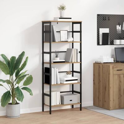 vidaXL Bücherregal Artisan-Eiche 60 x 29,5 x 149 cm Holzwerkstoff - Braun vidaXL Bücherregal Artisan-Eiche 60 x 29,5 x 149 cm Holzwerkstoff - Braun