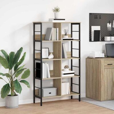 vidaXL Bücherregal Sonoma-Eiche 82 x 32 x 144,5 cm Holzwerkstoff - Braun vidaXL Bücherregal Sonoma-Eiche 82 x 32 x 144,5 cm Holzwerkstoff - Braun