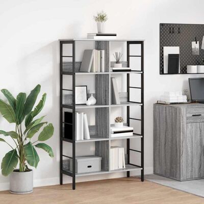 vidaXL Bücherregal Graues Sonoma 82 x 32 x 144,5 cm Holzwerkstoff - Grau vidaXL Bücherregal Graues Sonoma 82 x 32 x 144,5 cm Holzwerkstoff - Grau