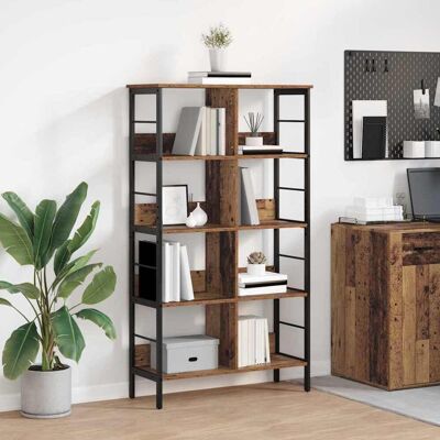 vidaXL Bücherregal Altholz 82 x 32 x 144,5 cm Holzwerkstoff - Braun vidaXL Bücherregal Altholz 82 x 32 x 144,5 cm Holzwerkstoff - Braun