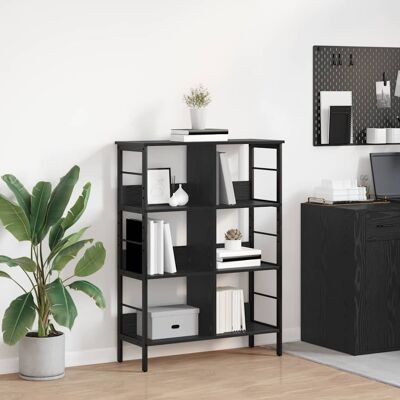 vidaXL Bücherregal Schwarz Eichen-Optik 82 x 32 x 112 cm Holzwerkstoff - Schwarz vidaXL Bücherregal Schwarz Eichen-Optik 82 x 32 x 112 cm Holzwerkstoff - Schwarz