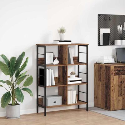 vidaXL Bücherregal Altholz 82 x 32 x 112 cm Holzwerkstoff - Braun vidaXL Bücherregal Altholz 82 x 32 x 112 cm Holzwerkstoff - Braun