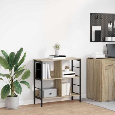 vidaXL Bücherregal Sonoma-Eiche 82 x 32 x 79 cm Holzwerkstoff - Braun vidaXL Bücherregal Sonoma-Eiche 82 x 32 x 79 cm Holzwerkstoff - Braun