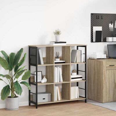 vidaXL Bücherregal Sonoma-Eiche 102 x 32 x 104,5 cm Holzwerkstoff - Braun vidaXL Bücherregal Sonoma-Eiche 102 x 32 x 104,5 cm Holzwerkstoff - Braun