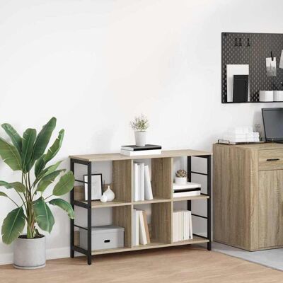 vidaXL Bücherregal Sonoma-Eiche 102 x 32 x 72,5 cm Holzwerkstoff - Braun vidaXL Bücherregal Sonoma-Eiche 102 x 32 x 72,5 cm Holzwerkstoff - Braun